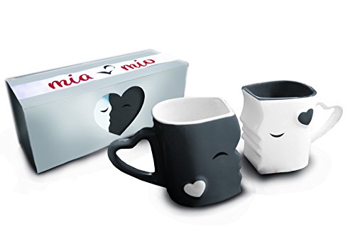 MIAMIO - Kaffeetassen/Küssende Tassen Set Geschenke...