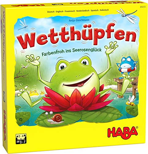 HABA 305272 - Wetthüpfen, Würfelspiel für Kinder von...