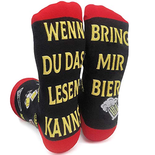 iZoeL Socken mit Spruch Wenn Du Das Lesen Kannst Bring...