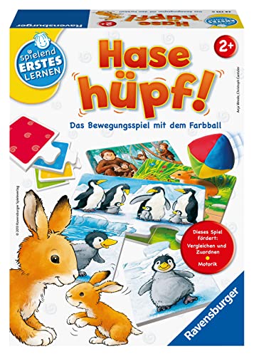 Ravensburger 24735 - Hase hüpf! - Bewegungsspiel für...