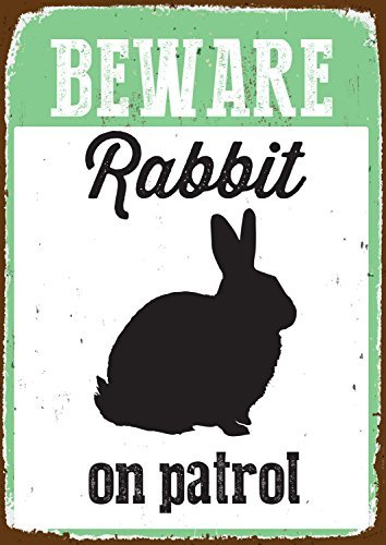 Kaninchen-Warnschild