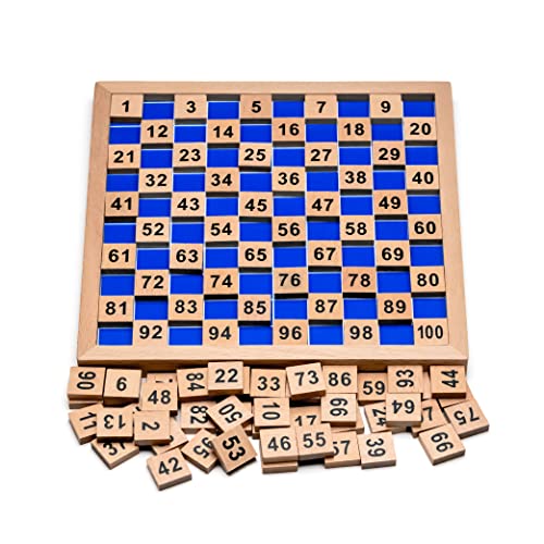 Holzpuzzle mit Zahlen
